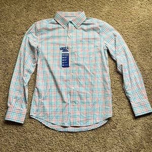 Southern Tide Boys Large Button Down Performance Shirt
